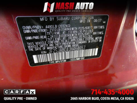 2018 Subaru Forester 2.5i