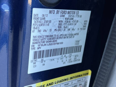 2012 Ford Expedition EL King Ranch