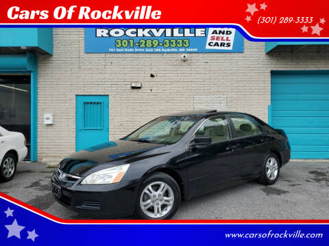2006 Honda Accord for sale at Cars Of Rockville in Rockville MD