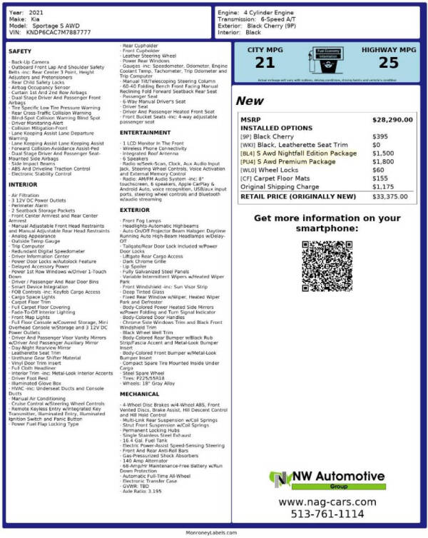 2021 Kia Sportage S