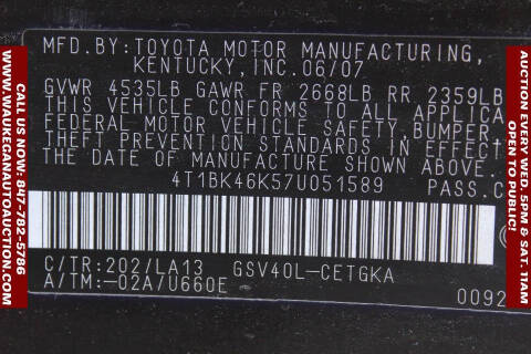2007 Toyota Camry XLE V6