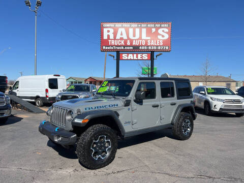 2023 Jeep Wrangler for sale at RAUL'S TRUCK & AUTO SALES, INC in Oklahoma City OK