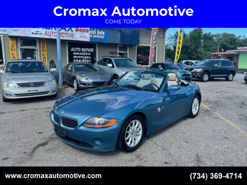 2004 BMW Z4 for sale at Cromax Automotive in Ann Arbor MI