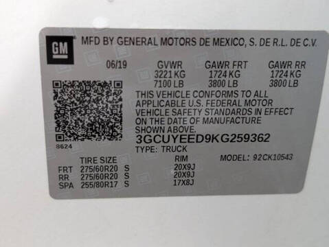 2019 Chevrolet Silverado 1500