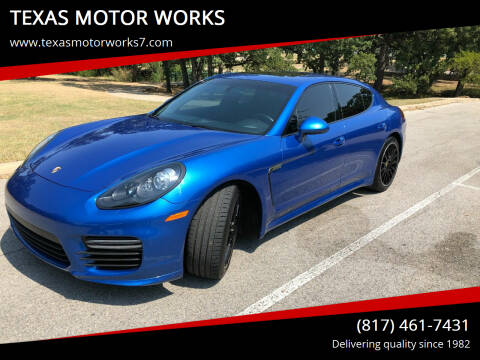 2015 Porsche Panamera for sale at TEXAS MOTOR WORKS in Arlington TX