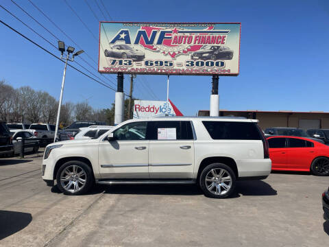 2015 Cadillac Escalade ESV for sale at ANF AUTO FINANCE in Houston TX