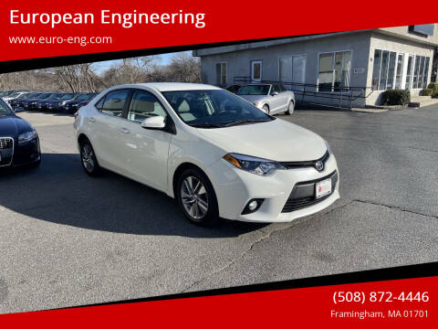 2014 Toyota Corolla for sale at European Engineering in Framingham MA