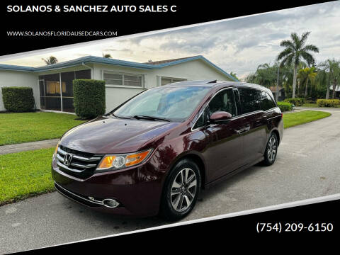 2014 Honda Odyssey for sale at SOLANOS & SANCHEZ AUTO SALES C in Hollywood FL