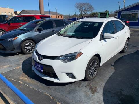 2016 Toyota Corolla for sale at EAGLE AUTO SALES in Lindale TX
