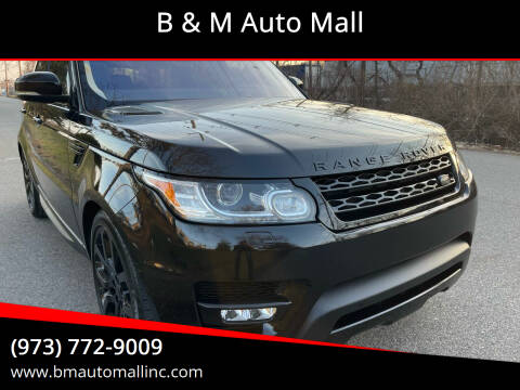 2016 Land Rover Range Rover Sport for sale at B & M Auto Mall in Clifton NJ