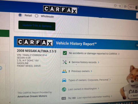 2008 Nissan Altima 2.5 S