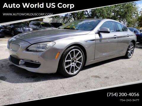 2014 BMW 6 Series for sale at Auto World US Corp in Plantation FL