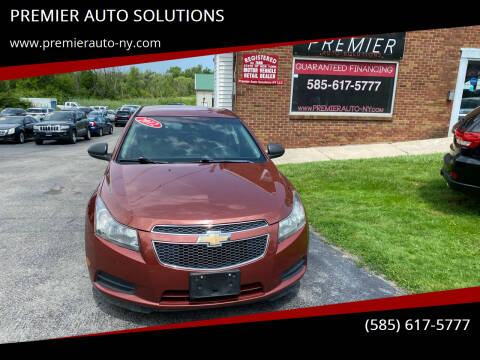 2012 Chevrolet Cruze for sale at PREMIER AUTO SOLUTIONS in Spencerport NY