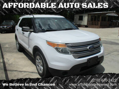 2013 Ford Explorer for sale at AFFORDABLE AUTO SALES in San Antonio TX