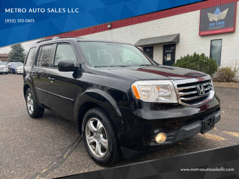 2013 Honda Pilot for sale at METRO AUTO SALES LLC in Lino Lakes MN