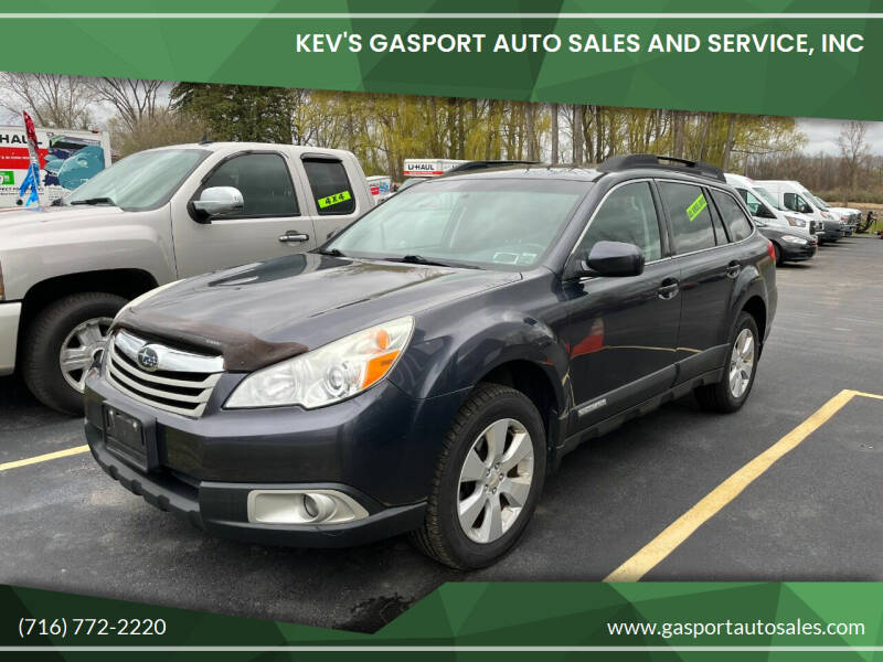 2012 Subaru Outback for sale at KEV'S GASPORT AUTO SALES AND SERVICE, INC in Gasport NY