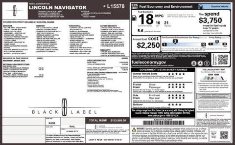 2020 Lincoln Navigator L Black Label