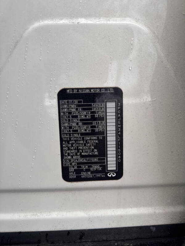 2020 Infiniti QX50 Luxe