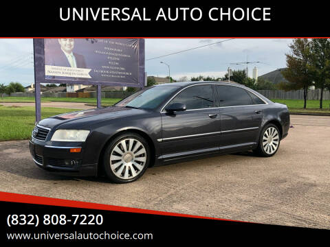 2004 Audi A8 L for sale at UNIVERSAL AUTO CHOICE in Houston TX