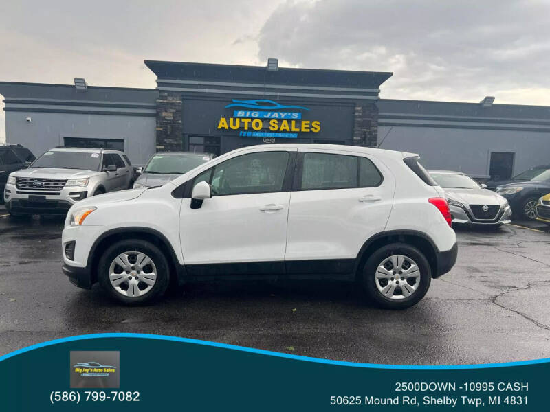 2016 Chevrolet Trax for sale at BIG JAY'S AUTO SALES in Shelby Township MI