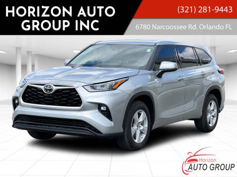 2020 Toyota Highlander for sale at HORIZON AUTO GROUP INC in Orlando FL