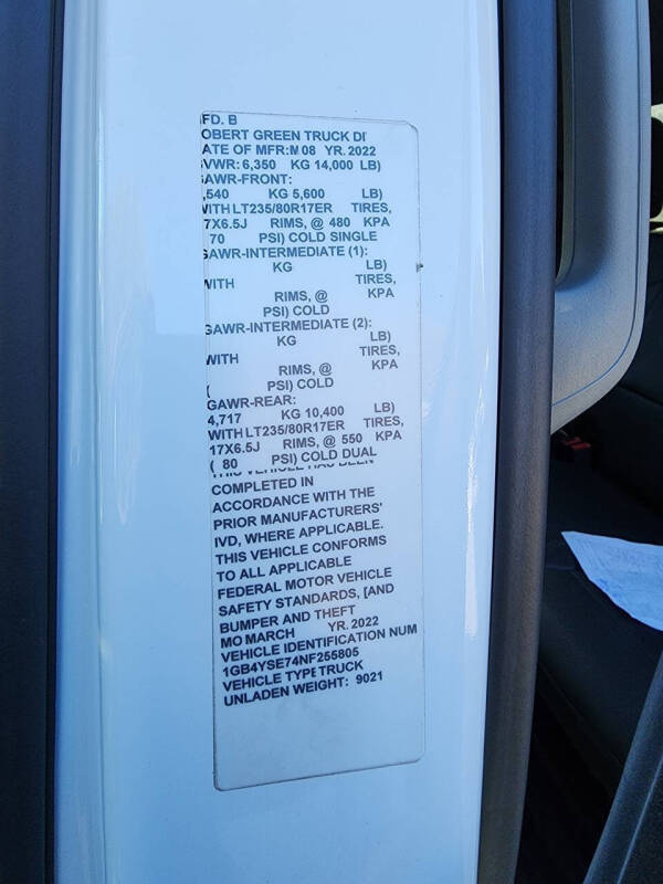 2022 Chevrolet Silverado 3500HD CC Work Truck