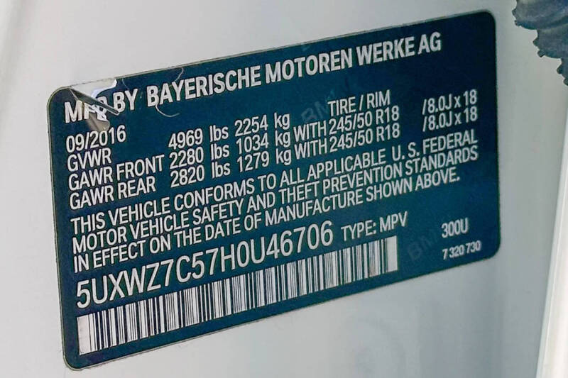 2017 BMW X3 sDrive28i