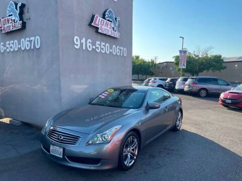2008 Infiniti G37 for sale at LIONS AUTO SALES in Sacramento CA