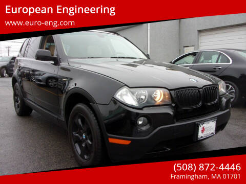 2008 BMW X3 for sale at European Engineering in Framingham MA