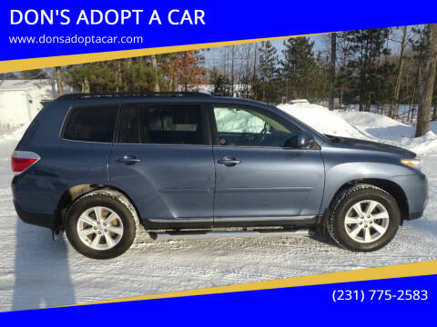 2013 Toyota Highlander for sale at DON'S ADOPT A CAR in Cadillac MI