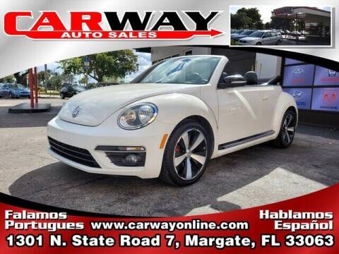 2013 Volkswagen Beetle Convertible for sale at CARWAY Auto Sales in Margate FL