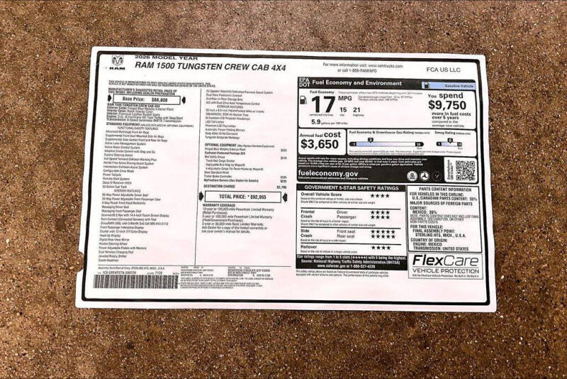 2026 RAM 1500 Tungsten