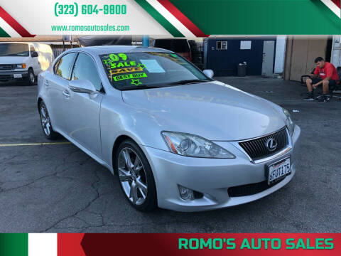 2009 Lexus IS 250 for sale at ROMO'S AUTO SALES in Los Angeles CA