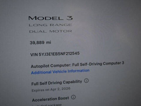 2022 Tesla Model 3 Long Range