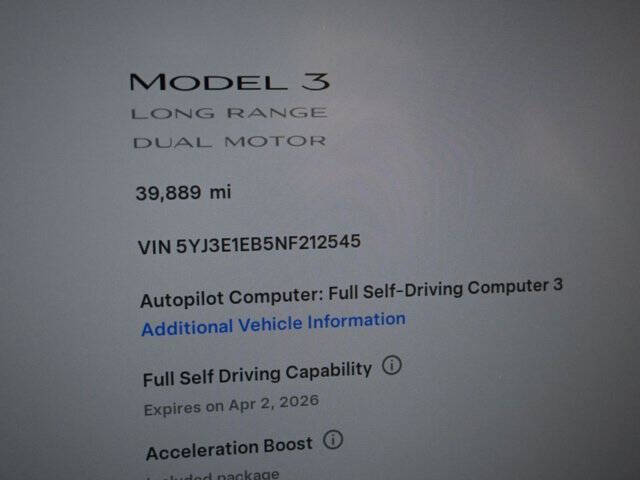 2022 Tesla Model 3 Long Range