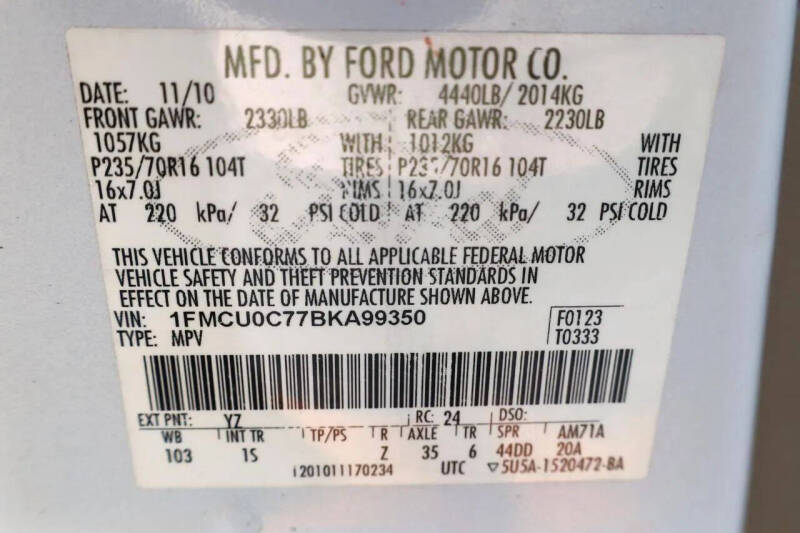 2011 Ford Escape XLS