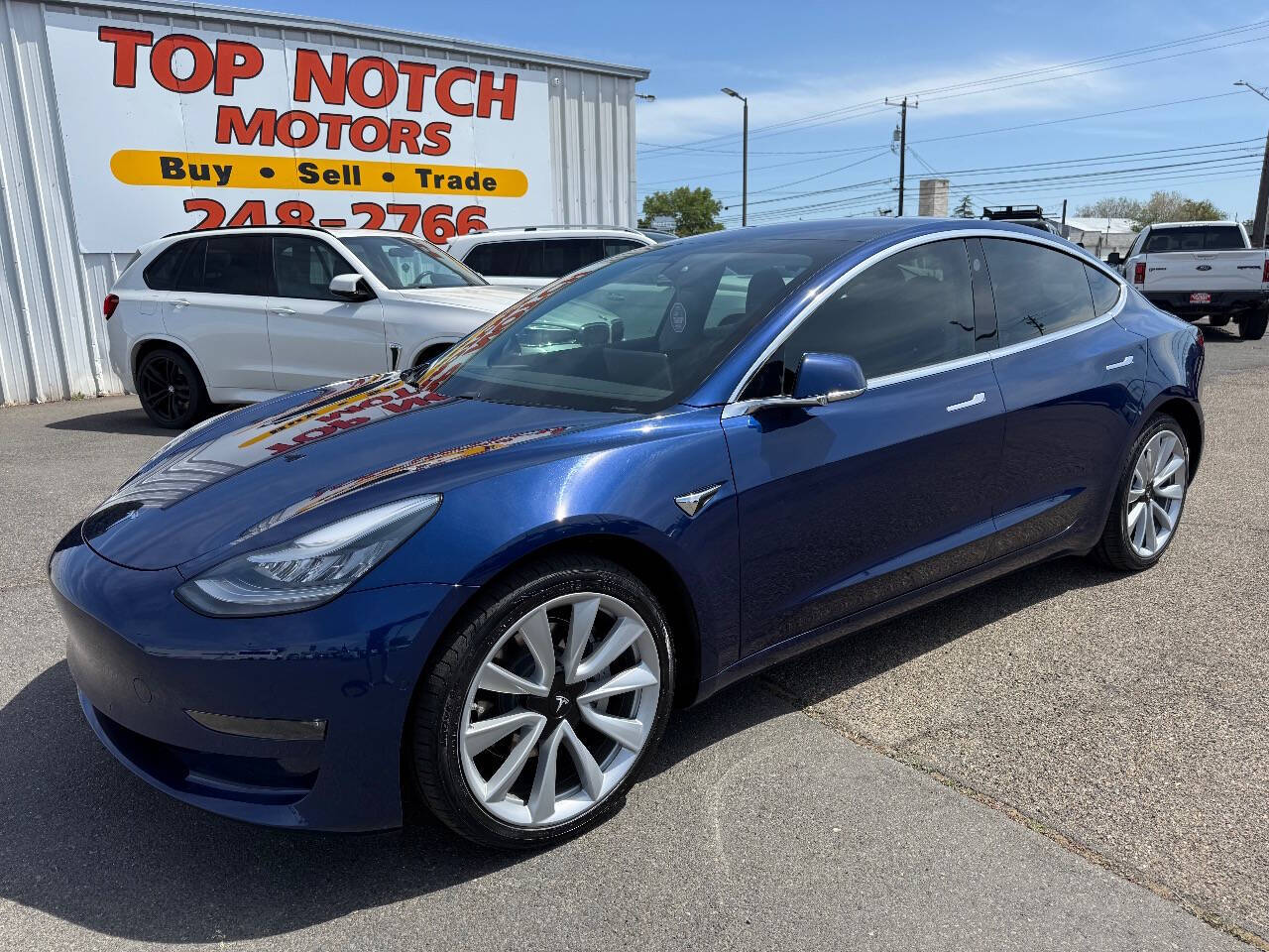 Dk. Blue 2018 Tesla Model 3 Long Range AWD Long Range 4dr Fastback 1