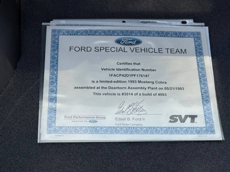 1993 Ford Mustang SVT Cobra