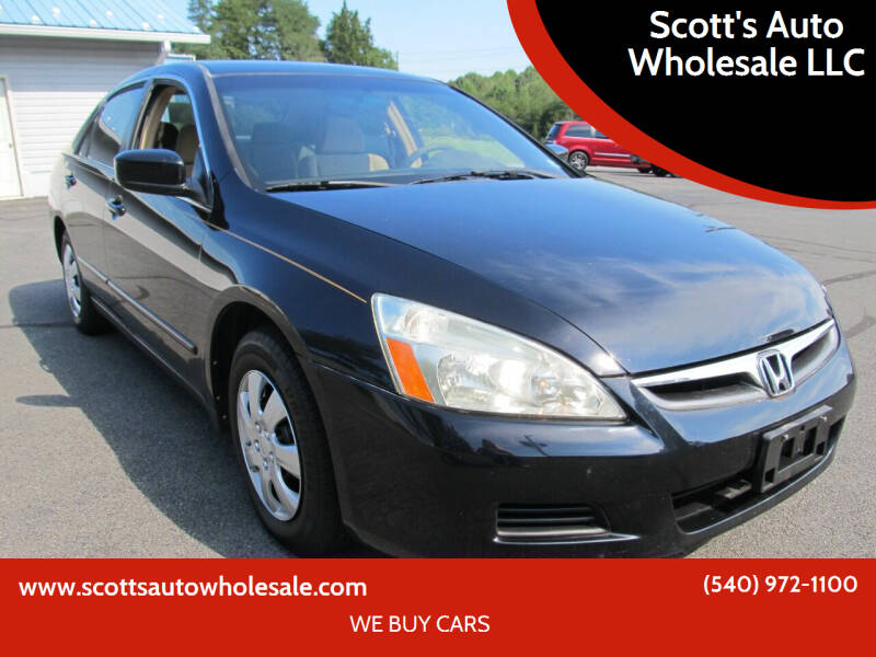 2007 Honda Accord for sale at Scott's Auto Wholesale LLC in Locust Grove VA