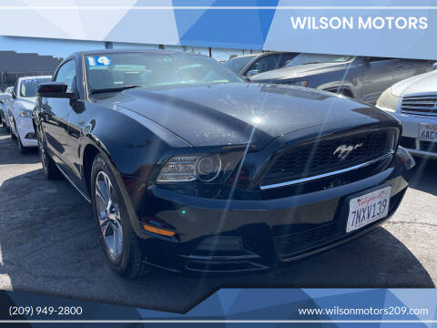 2014 Ford Mustang for sale at WILSON MOTORS in Stockton CA
