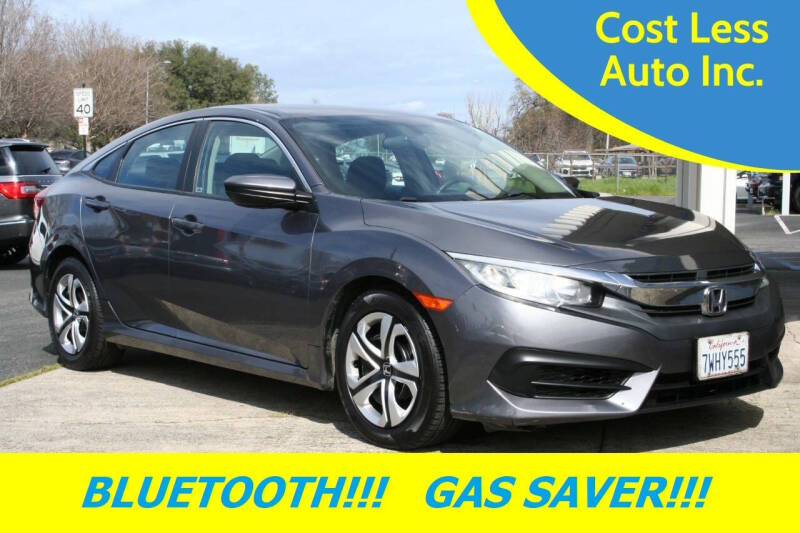 2016 Honda Civic for sale at Cost Less Auto Inc. in Rocklin CA