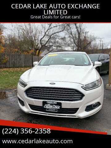 2013 Ford Fusion for sale at CEDAR LAKE AUTO EXCHANGE LIMITED in Round Lake Beach IL