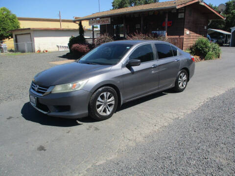 2013 Honda Accord for sale at Manzanita Car Sales in Gridley CA