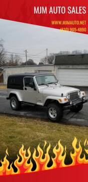 2005 Jeep Wrangler for sale at MJM Auto Sales in Reading PA