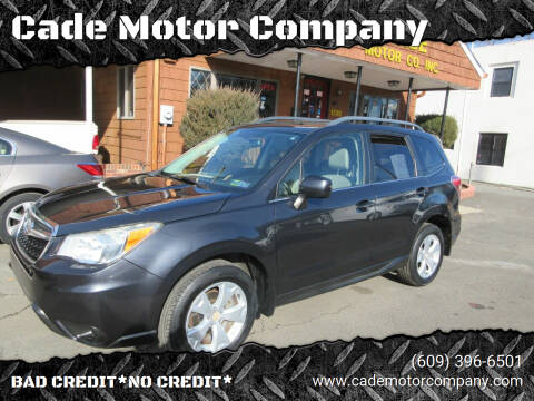 2014 Subaru Forester for sale at Cade Motor Company in Lawrence Township NJ