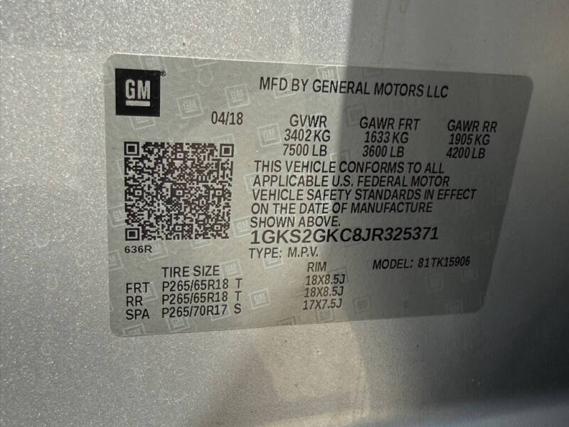 2018 GMC Yukon XL SLT