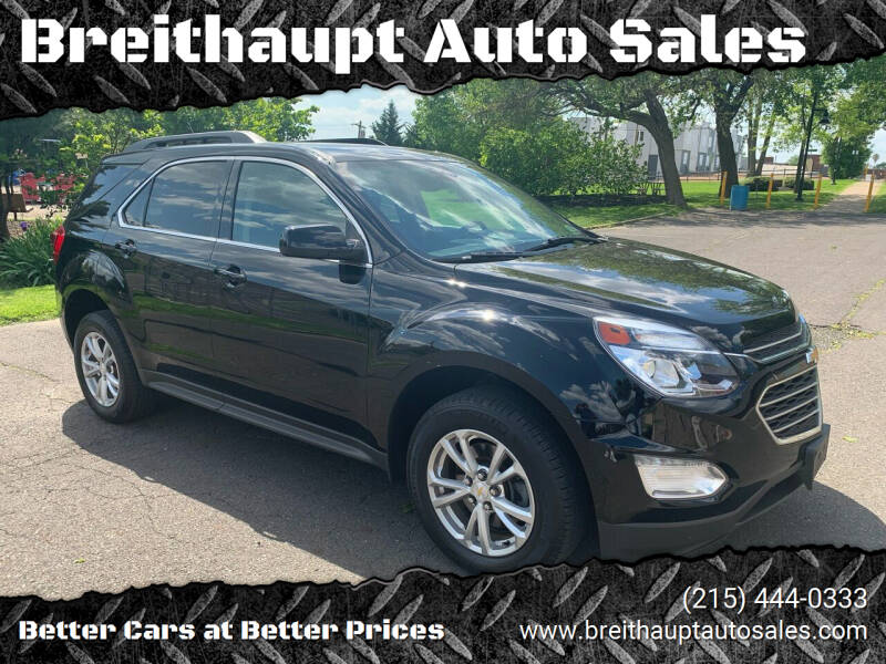 2016 Chevrolet Equinox for sale at Breithaupt Auto Sales in Hatboro PA