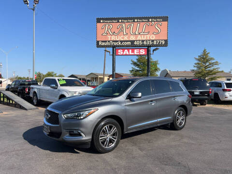 2018 Infiniti QX60 for sale at RAUL'S TRUCK & AUTO SALES, INC in Oklahoma City OK