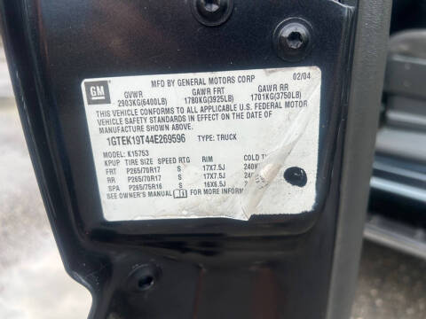 2004 GMC Sierra 1500 SLE