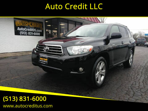 2008 Toyota Highlander for sale at Auto Credit LLC in Milford OH